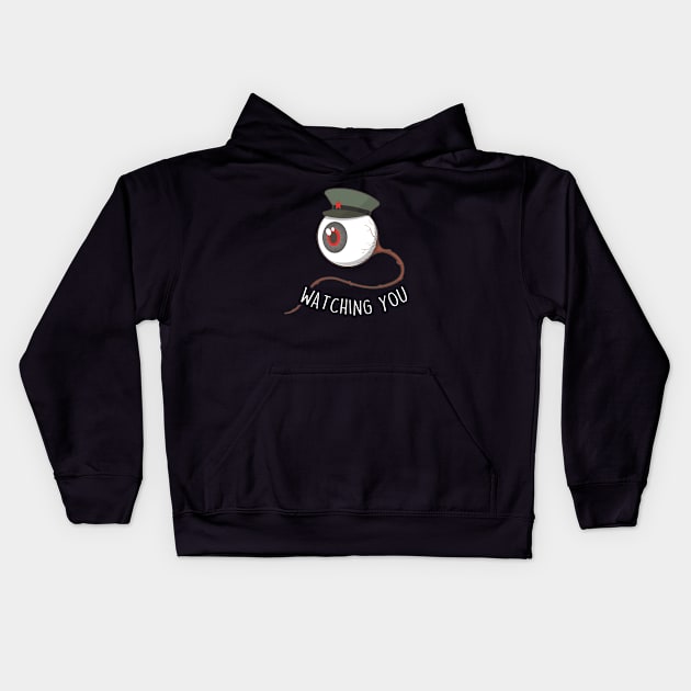 Watching you (Dark) Kids Hoodie by boilingfrog